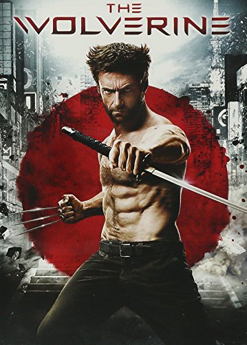 The Wolverine" DVD cover featuring Hugh Jackman with claws, red circle backdrop.