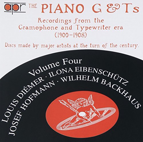 CD cover for "The Piano G & Ts, Vol 4" with red and black design.