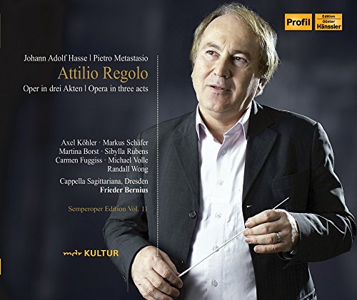 CD cover featuring a portrait of a man conducting with a baton.