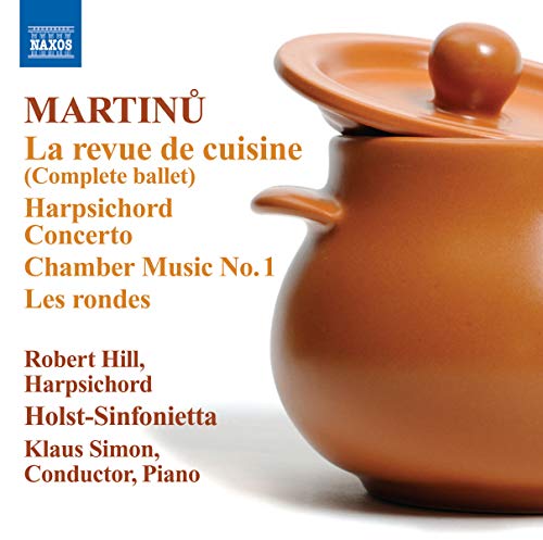 CD cover for Martinu’s “La Revue de Cuisine” featuring a ceramic pot.