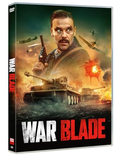 DVD cover for "War Blade" featuring a man with a gun and tanks.