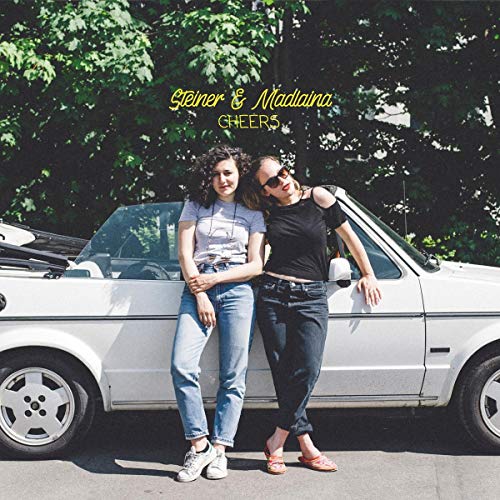 CD cover featuring two women leaning on a white vintage car.