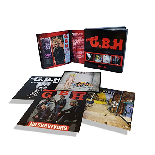 Charged G.B.H. CD box set with four album covers displayed.
