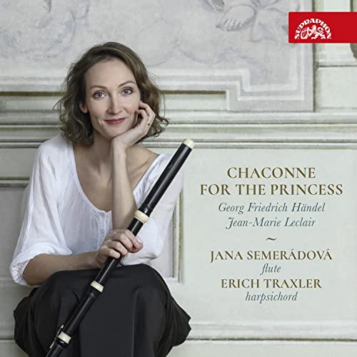 Woman with flute, album cover for "Chaconne For The Princess" CD.