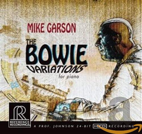 CD cover for Mike Garson's "The Bowie Variations" with sketched portrait.