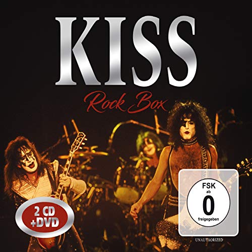 Kiss "Rock Box" 2CD+DVD cover featuring band members in makeup.