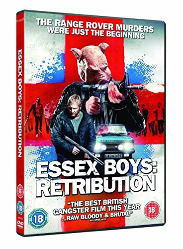 DVD cover for "Essex Boys Retribution" featuring men with weapons.