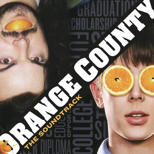 “Orange County” soundtrack vinyl cover with faces framed by oranges.
