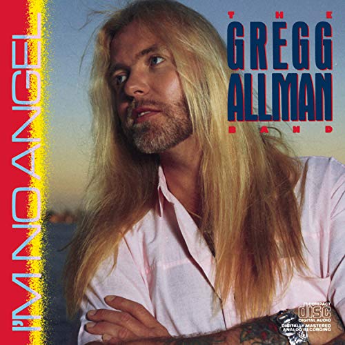 CD cover for Gregg Allman’s “I’m No Angel” featuring a portrait of the artist.