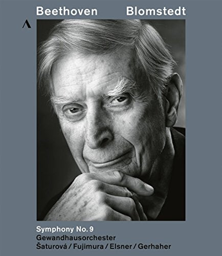 DVD cover featuring a black and white portrait of conductor Blomstedt.
