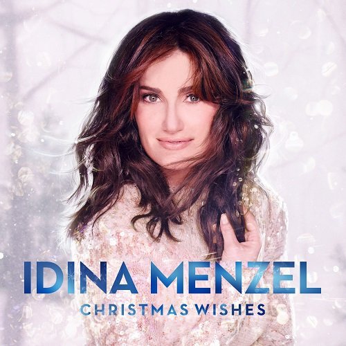 Idina Menzel album cover, "Christmas Wishes", featuring her portrait.