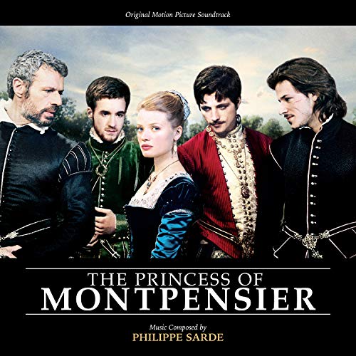 CD cover for “The Princess of Montpensier” soundtrack featuring five people.