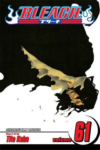 Bleach manga volume 61 cover: a shadowed figure with golden hair.
