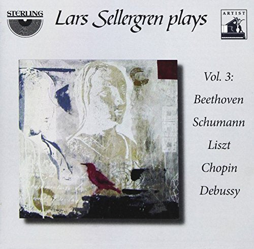 CD cover featuring abstract art, a bird, and composers’ names.