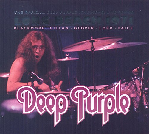 Deep Purple album cover featuring a drummer performing live onstage.