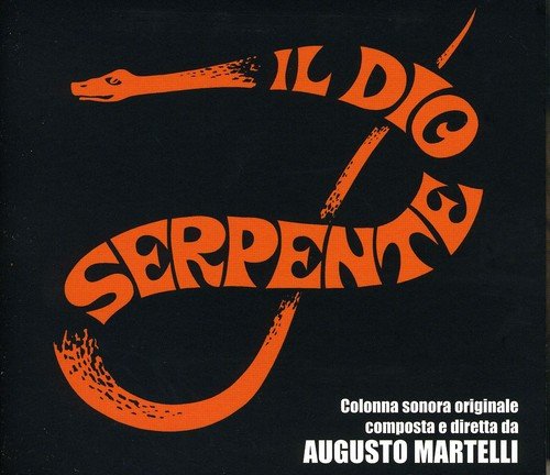 CD cover: orange serpent design on black background, text in Italian.