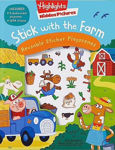 Stick with the Farm Hidden Pictures Reusable Sticker Playscenes