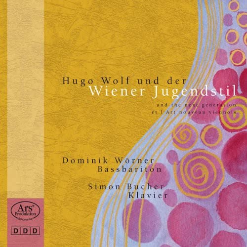 CD cover for Hugo Wolf’s music with Jugendstil-inspired floral design.