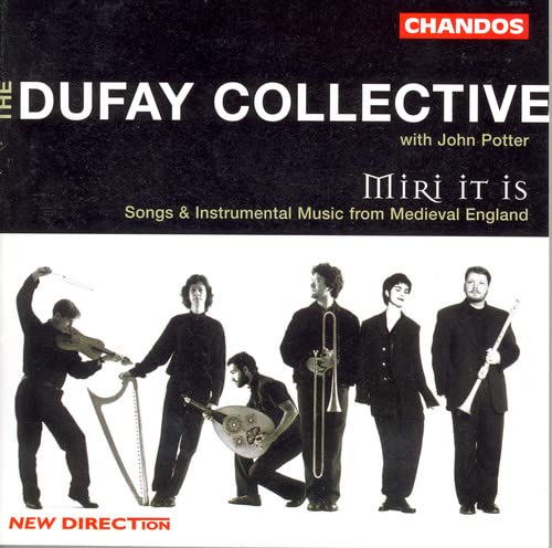 CD cover for "Miri It Is" by Dufay Collective, featuring musicians.