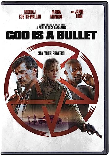 DVD cover for "God Is A Bullet" featuring three figures with guns.
