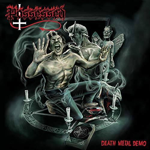 CD cover art: demonic figures, a screaming man, and occult symbols.