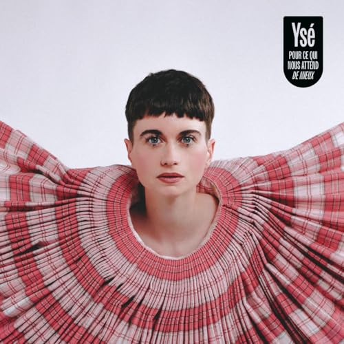 Album cover featuring a person with short hair and red plaid fabric.