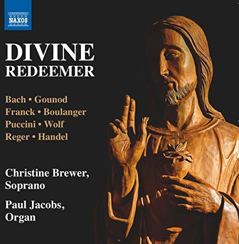 CD cover: carved wooden figure of Jesus with musical composers listed.