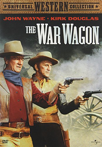 DVD cover for "The War Wagon" featuring John Wayne and Kirk Douglas.