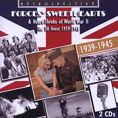 CD cover featuring vintage photos of entertainers and soldiers, 1939-1945.
