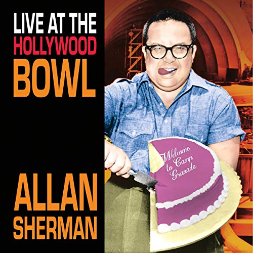 Allan Sherman album cover, showing him with a cake and glasses.