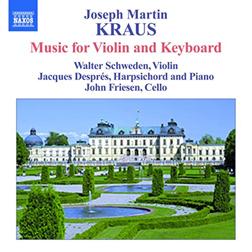 CD cover for Kraus chamber music featuring a baroque palace garden.