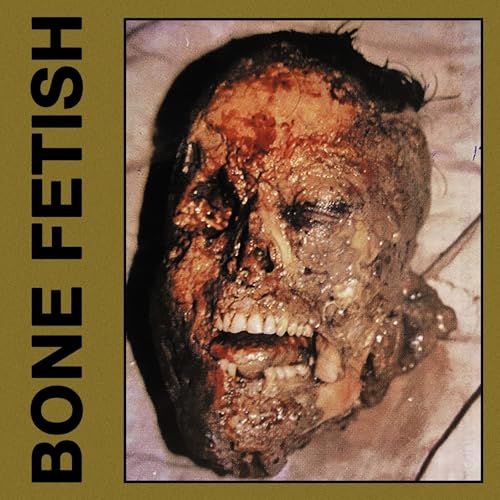 Disturbing album cover featuring a severely damaged human face, dark text.