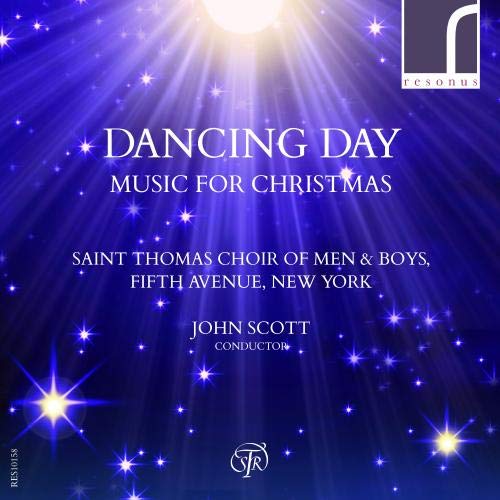 CD cover for "Dancing Day" Christmas music by Saint Thomas Choir.