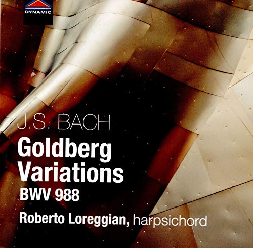 CD cover for Bach’s Goldberg Variations performed by Roberto Loreggian.