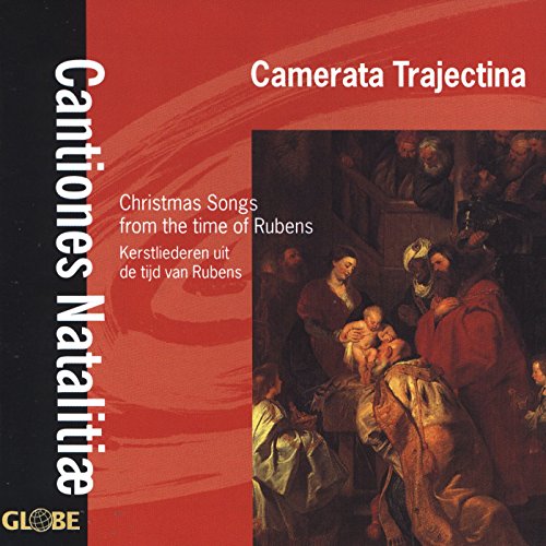 CD cover: Nativity scene painting with text "Camerata Trajectina" and "Christmas Songs".