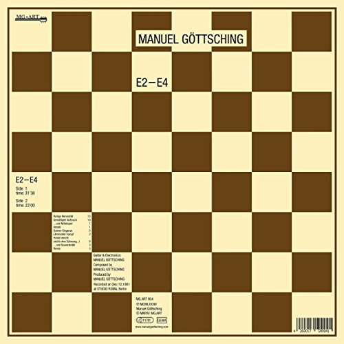 Vinyl record cover: checkered brown and beige pattern with text.
