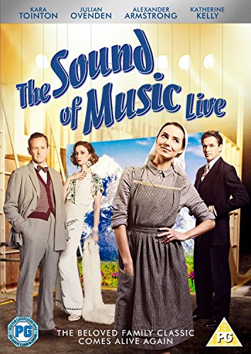 DVD cover for "The Sound of Music Live" featuring cast members.