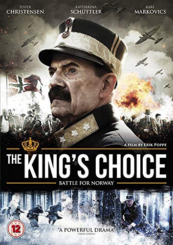 DVD cover for “The King’s Choice” depicting a military officer and wartime scenes.
