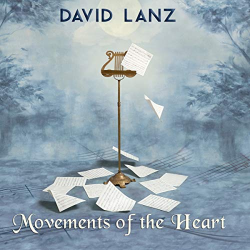 CD cover for David Lanz’s “Movements of the Heart” with music sheets.