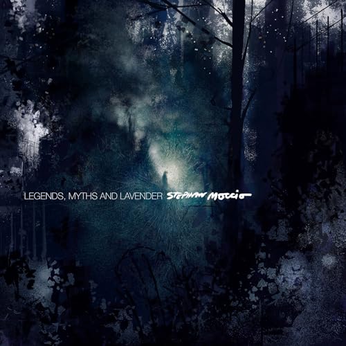 Dark forest scene with album title “Legends, Myths and Lavender” visible.