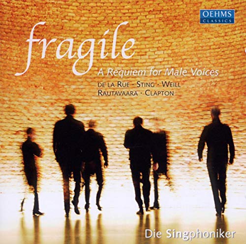 CD cover for "Fragile" by Die Singphoniker, featuring silhouetted figures.