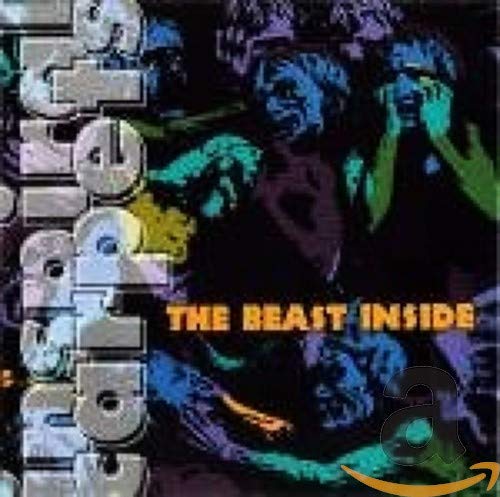 CD cover for Inspiral Carpetsā āThe Beast Insideā with distorted figures.