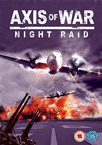 DVD cover for Axis of War Night Raid showing planes flying over explosions.