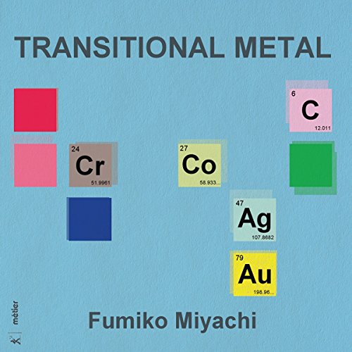 CD cover for Fumiko Miyachi’s “Transitional Metal” featuring colorful periodic table elements.