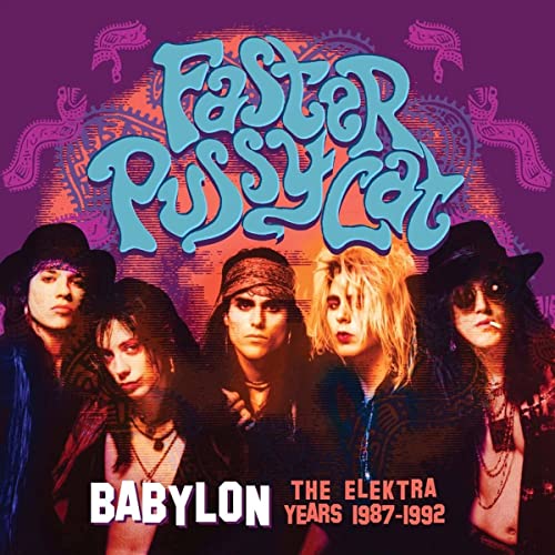 Faster Pussycat album cover featuring four musicians with long hair.