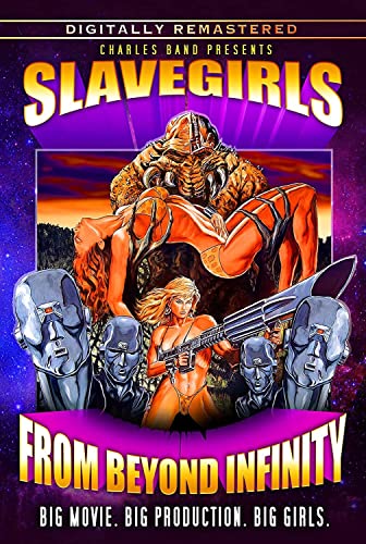DVD cover: Sci-fi illustration of women, a monster, and armored figures.