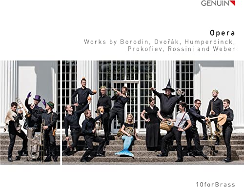 CD cover: opera performers in costume with brass instruments.