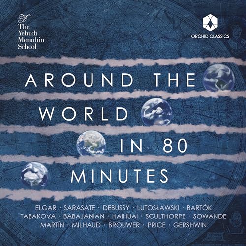 CD cover: "Around The World In 80 Minutes" with Earth images.