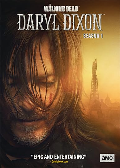 DVD cover featuring Daryl Dixon with a blurred cityscape background.
