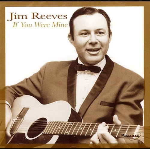 Jim Reeves portrait with guitar, album cover for "If You Were Mine.